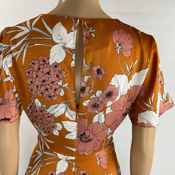 Express Floral Print Mini Dress - Picture 7 of 8